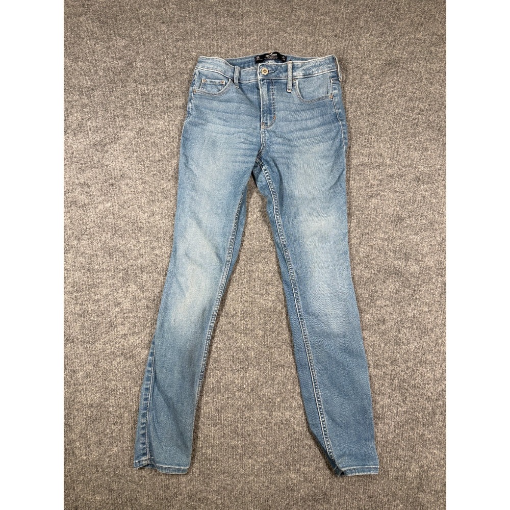 Hollister Mid-Rise Super Skinny Jeans Womens 5R Blue Denim Soft Stretch Preppy